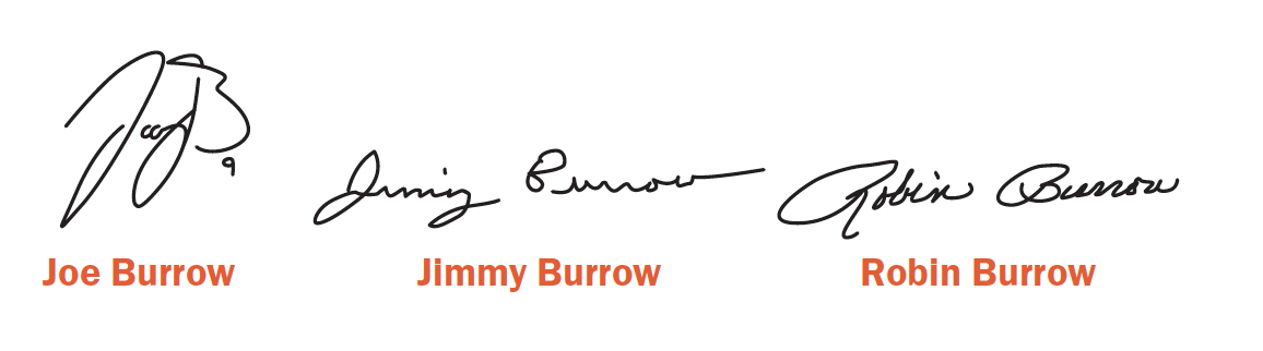 Haven Hands, Jimmy Burrow, Robin Burrow